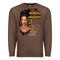 Chestnut I am black history black girl Premium Sweatshirt - FaDigitalArtStudio