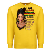 Lemon I am black history black girl Premium Sweatshirt - FaDigitalArtStudio
