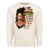 Sandshell I am black history black girl Premium Sweatshirt - FaDigitalArtStudio