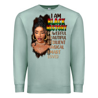 Seafoam I am black history black girl Premium Sweatshirt - FaDigitalArtStudio