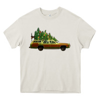 Cream christmas vacation car Heavy Core Tee - Jasminsmagicworld