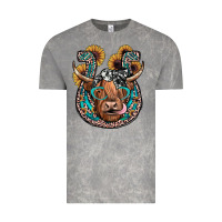 Cloud Rock highland cow horseshoe Vintage Tee - JahusDesignShop