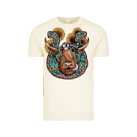 Vintage Arctic highland cow horseshoe Vintage Tee - JahusDesignShop
