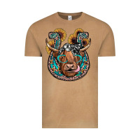 Highland Cow Horseshoe Vintage Tee | Teevron