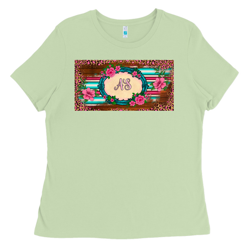 Preview Western Pink Flovers Leopard Serape   License Plate Template Ladies Tee by BarkalooDesign | Teevron