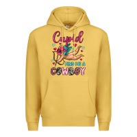 Antique Gold cupid find me a cowboy Premium Hoodie - OliviaCreatesArt