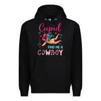 Black cupid find me a cowboy Premium Hoodie - OliviaCreatesArt
