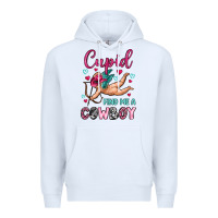 White cupid find me a cowboy Premium Hoodie - OliviaCreatesArt