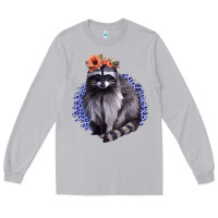 Moon Dust Raccoon with Flowers Long Sleeve Tee - Bettercallsaul