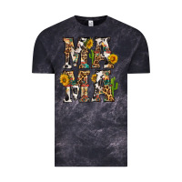 Cloud Black Western Mama With Sunflowers Vintage Tee - BundleAndBundleShop