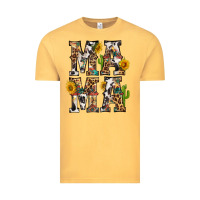 Vintage Mustard Western Mama With Sunflowers Vintage Tee - BundleAndBundleShop