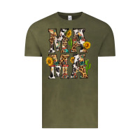 Vintage Olive Western Mama With Sunflowers Vintage Tee - BundleAndBundleShop