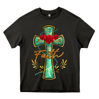 Asphalt cross faith Heavy Core Tee - BarkalooDesign