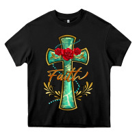 Black cross faith Heavy Core Tee - BarkalooDesign