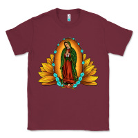 Burgundy sunflower our lady of guadalupe Classic Tee - JahusDesignShop