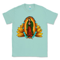 Seafoam sunflower our lady of guadalupe Classic Tee - JahusDesignShop