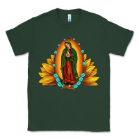 Sports Green sunflower our lady of guadalupe Classic Tee - JahusDesignShop