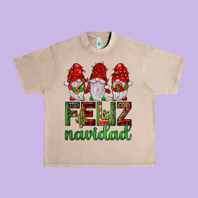 Feliz Navidad Gnomies Urban Heavy Tee Designed By Jahusdesignshop