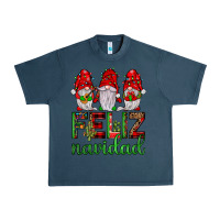Midnight Navy feliz navidad gnomies Urban Heavy Tee - JahusDesignShop