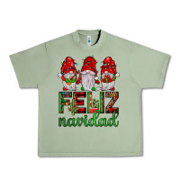Oil Green feliz navidad gnomies Urban Heavy Tee - JahusDesignShop