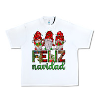 White feliz navidad gnomies Urban Heavy Tee - JahusDesignShop
