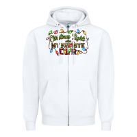 White christmas lights are my favorite color Zipper Hoodie - CowGirlArtShop