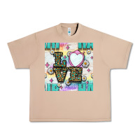 Burro Leopard Love Hair And Mirror With Daisy Seamless Pattern Bbs Urban Heavy Tee - BundleAndBundleShop