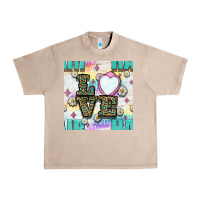 French Oak Leopard Love Hair And Mirror With Daisy Seamless Pattern Bbs Urban Heavy Tee - BundleAndBundleShop
