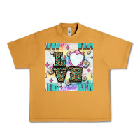 Peanut Butter Leopard Love Hair And Mirror With Daisy Seamless Pattern Bbs Urban Heavy Tee - BundleAndBundleShop