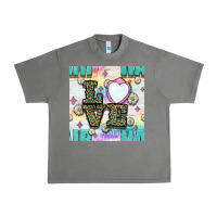 Tornado Leopard Love Hair And Mirror With Daisy Seamless Pattern Bbs Urban Heavy Tee - BundleAndBundleShop