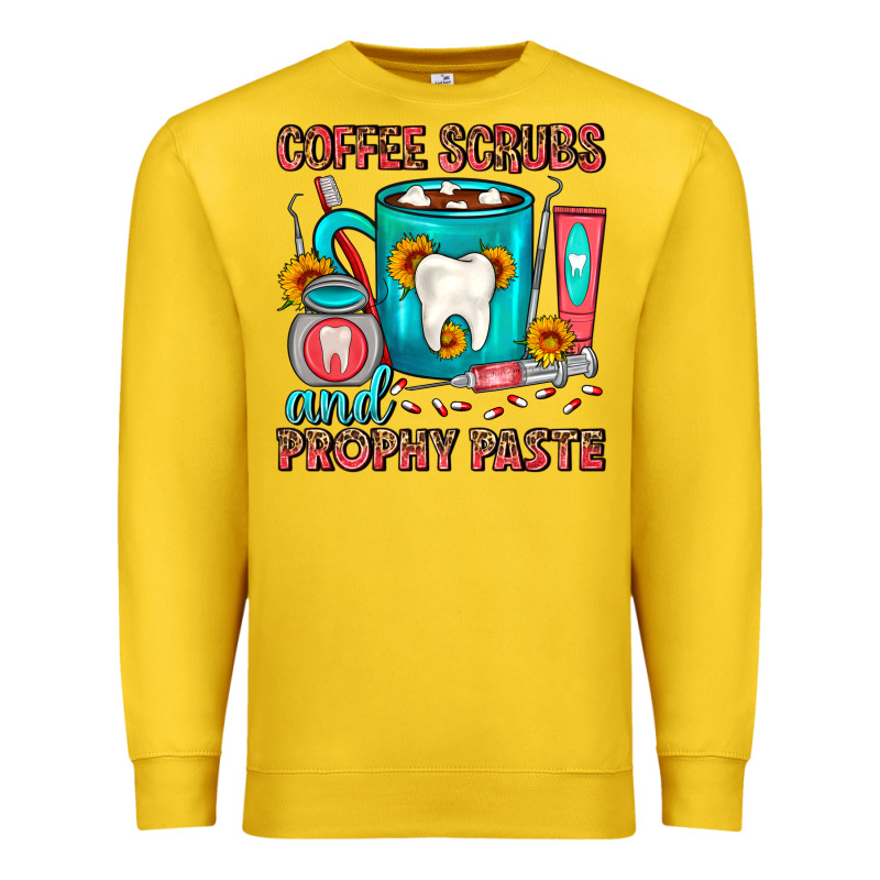 Coffee Scrubs And Prophy Paste Dentist Coffee Premium Sweatshirt by FaDigitalArtStudio | Teevron