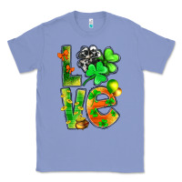 Colony Blue St.Patrick Love With Clover Classic Tee - BundleAndBundleShop