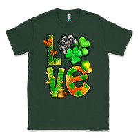 Sports Green St.Patrick Love With Clover Classic Tee - BundleAndBundleShop