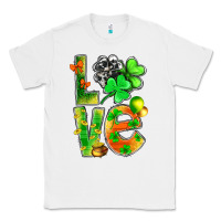 White St.Patrick Love With Clover Classic Tee - BundleAndBundleShop