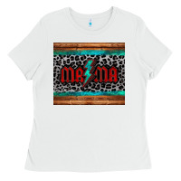 White leopard lightning bolt mama mother's day tumbler Ladies Tee - Jasminsmagicworld