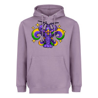 Lavender mardi gras crawfish Heavyweight Hoodie - FaDigitalArtStudio