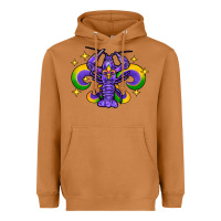 Meerkat mardi gras crawfish Heavyweight Hoodie - FaDigitalArtStudio