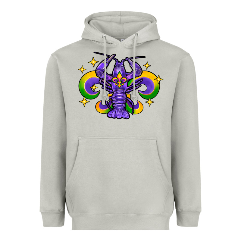 Mardi Gras Crawfish Heavyweight Hoodie by FaDigitalArtStudio | Teevron