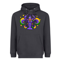 Smoke mardi gras crawfish Heavyweight Hoodie - FaDigitalArtStudio