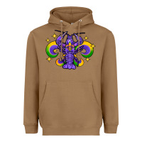 Toasted Coconut mardi gras crawfish Heavyweight Hoodie - FaDigitalArtStudio