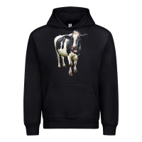 Black Holstein Bull Urban Hoodie - LillyAllenDesigns