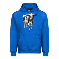 Cobalt Holstein Bull Urban Hoodie - LillyAllenDesigns