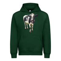Forest Green Holstein Bull Urban Hoodie - LillyAllenDesigns