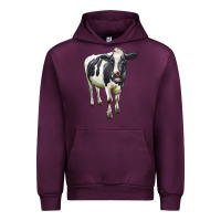 Mauve Wine Holstein Bull Urban Hoodie - LillyAllenDesigns