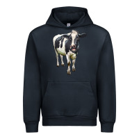 Navy Holstein Bull Urban Hoodie - LillyAllenDesigns
