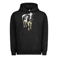 Pigment Black Holstein Bull Urban Hoodie - LillyAllenDesigns