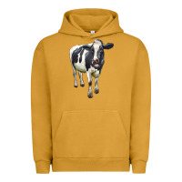 Pigment Peanut Butter Holstein Bull Urban Hoodie - LillyAllenDesigns