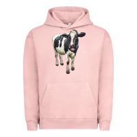 Pigment Salmon Holstein Bull Urban Hoodie - LillyAllenDesigns