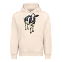 Sandshell Holstein Bull Urban Hoodie - LillyAllenDesigns