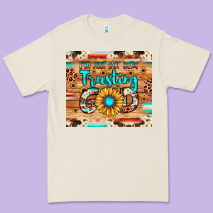 I'm Just Out Here Trusting God Premium Tee Designed By Jahusdesignshop